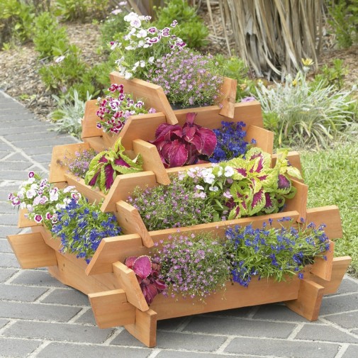Wooden planter box bench plans